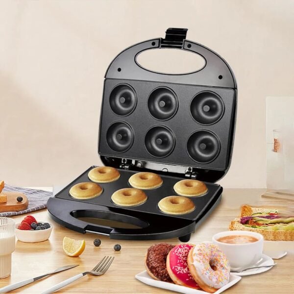 بانينوز شواية كهربائية 5في1 مع صفائح لصنع البسكويت PANINEUSE Multi-Grill Electrique 5en1 Pour De Delicieux Sandwiches Et Plats – Image 3